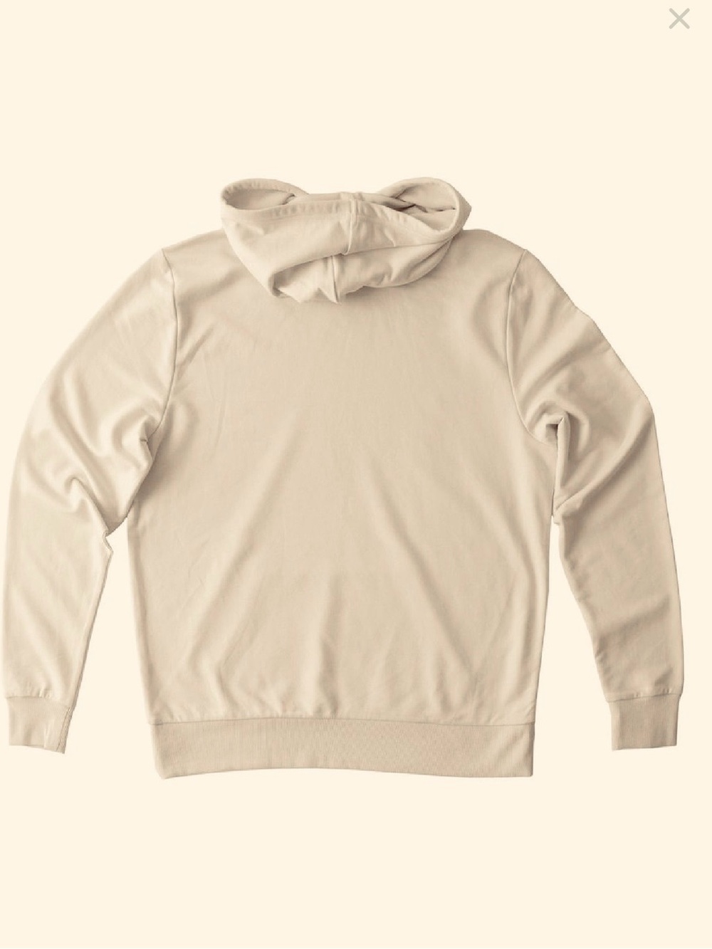 NWOT Organic French Terry Pullover Cream Hoodie for WORLD TURTLE DAY! Men's XL🐢 - Picture 4 of 9